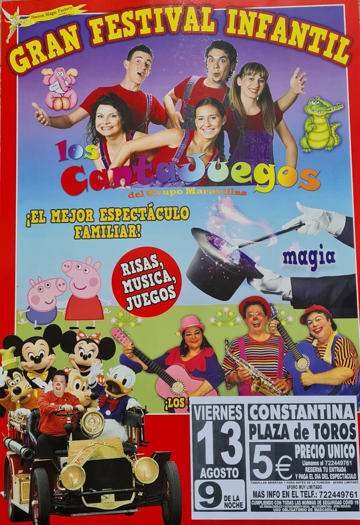 Festival infantil cantajuegos Constantina 13agosto2021