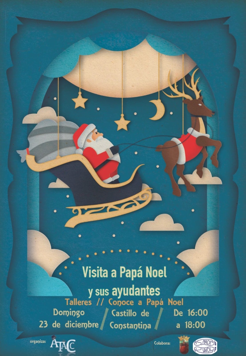 Visita Papá Noel Castillo Constantina 2018