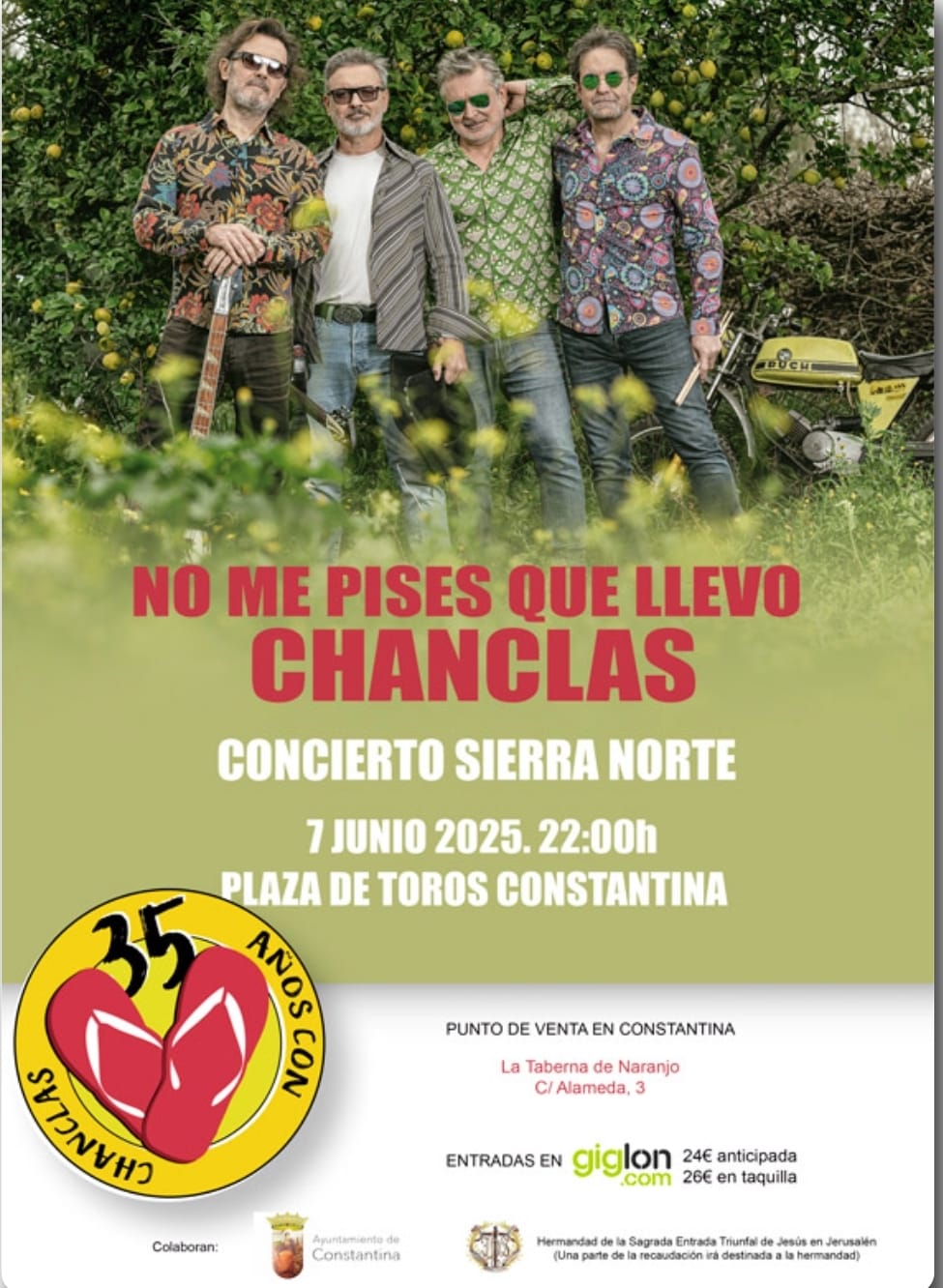 CONCIERTO NO ME PISES QUE LLEVO CHANCLAS CONSTANTINA