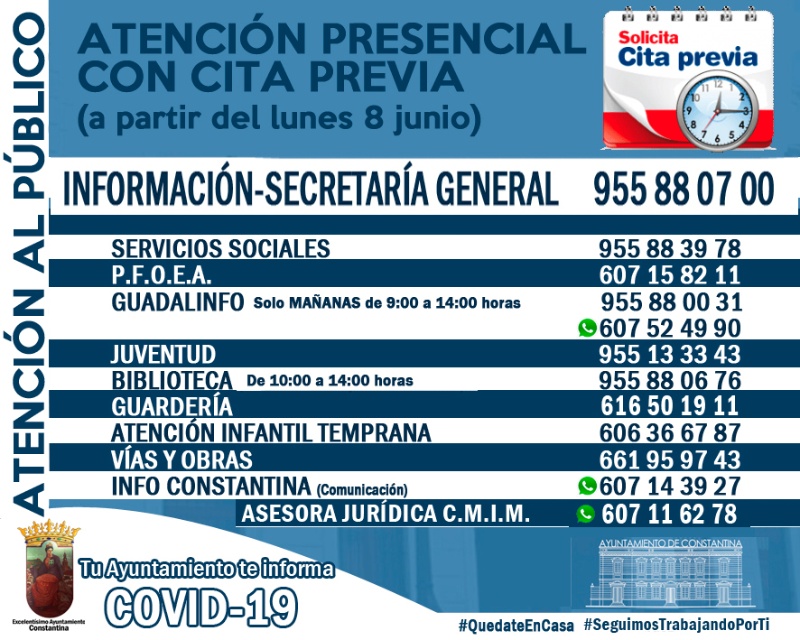 Ayto Constantina informa COVID19_TELÉFONOS AYUNTAMIENTO