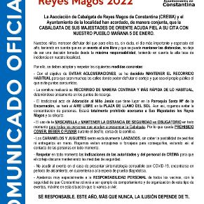 COMUNICADO OFICIAL_Cabalgata Reyes Magos Constantina 2022