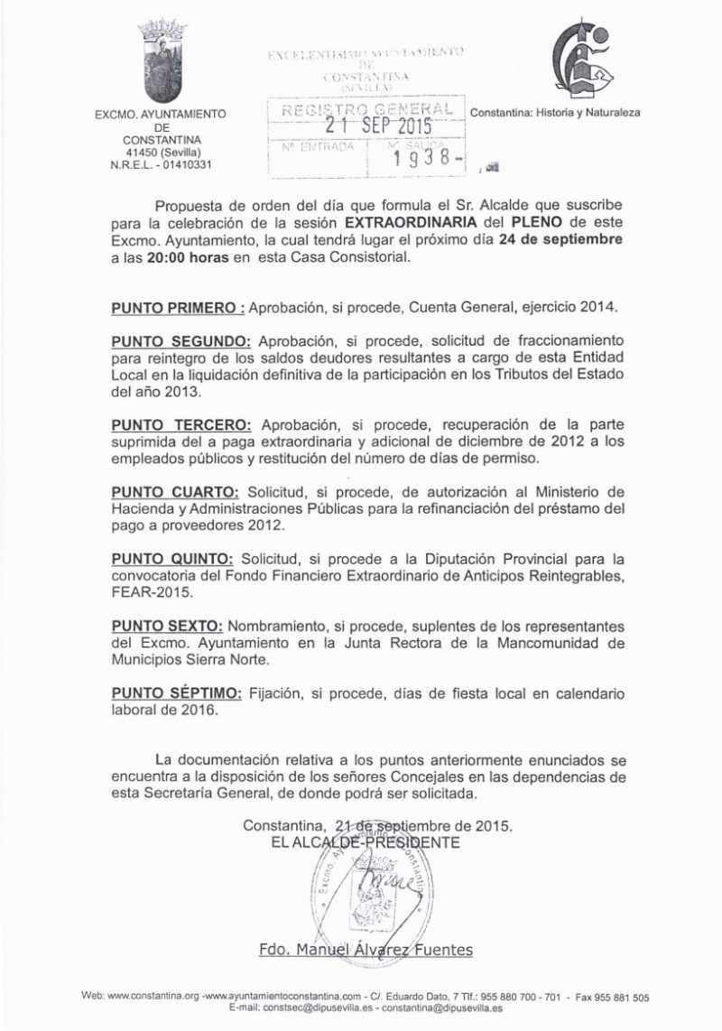 CONVOCATORIA PLENO 240915