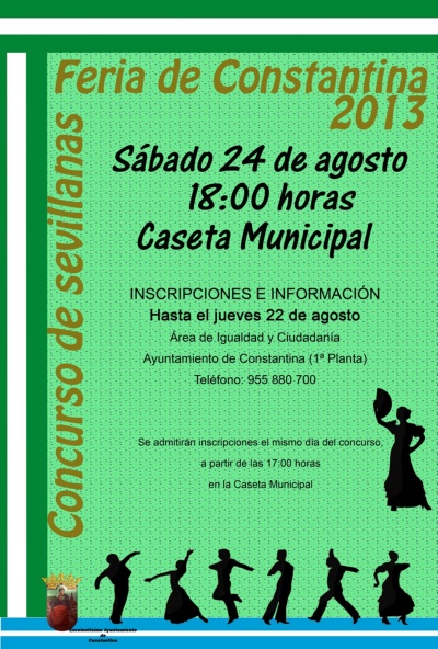 Cartel Concurso Sevillanas Feria Constantina 2013