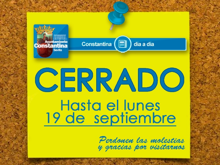 Cerrado por vacaciones