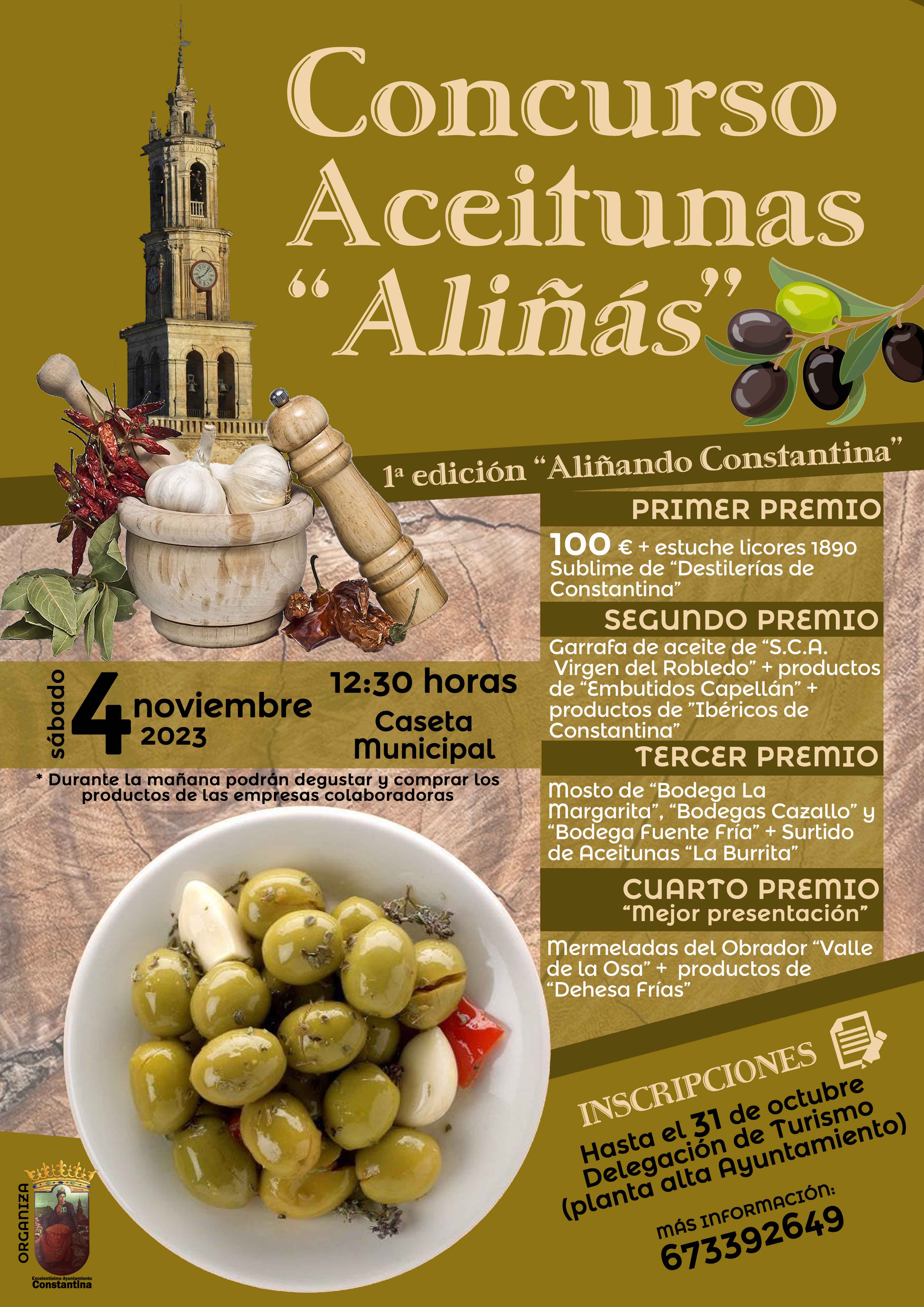 Concurso Aceitunas Aliñadas Constantina 2023