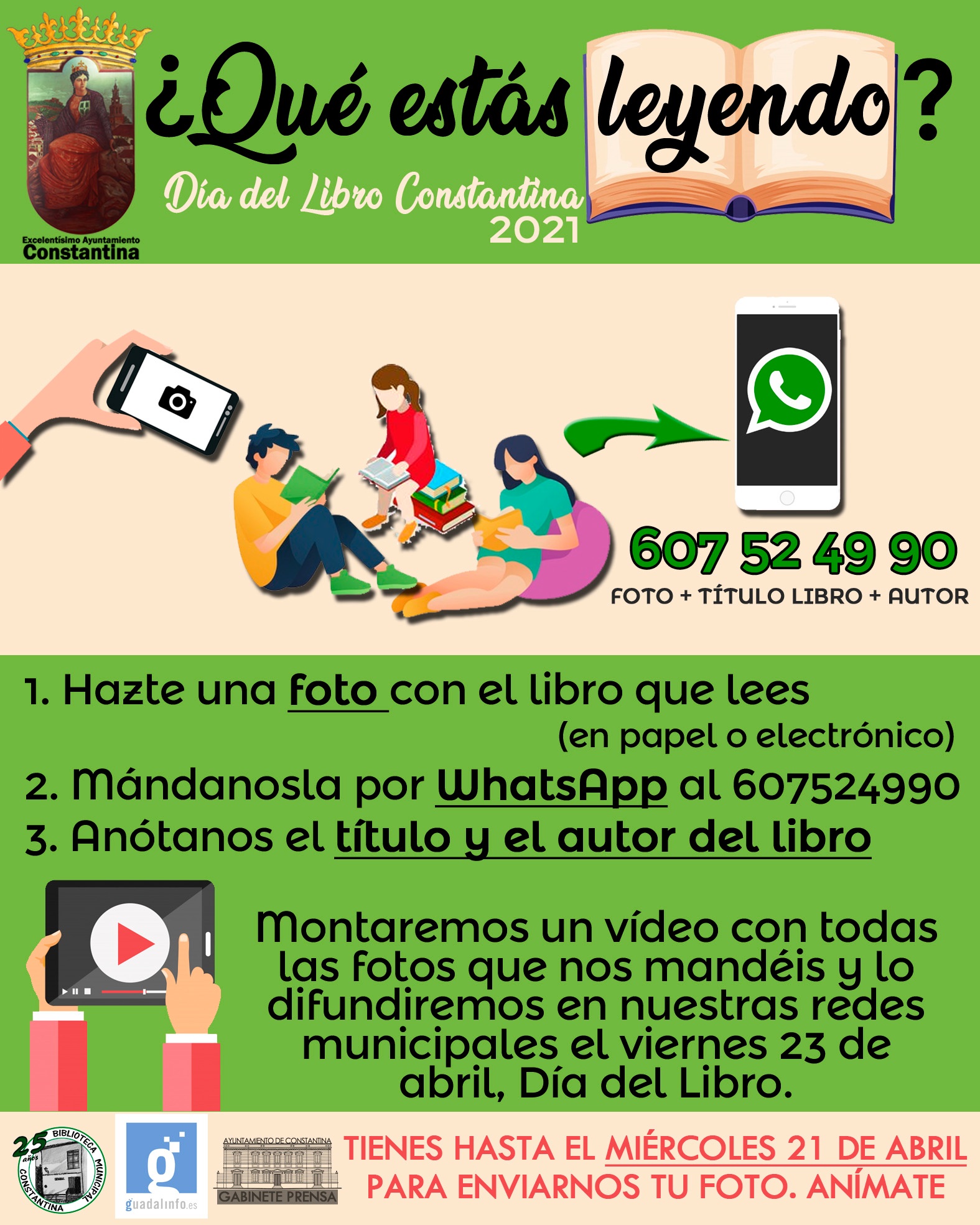 Día del Libro Constantina 2021 Qué estás leyendo