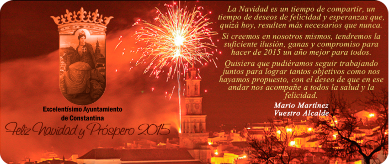 Felicitación Navidad Alcalde Constantina 2014