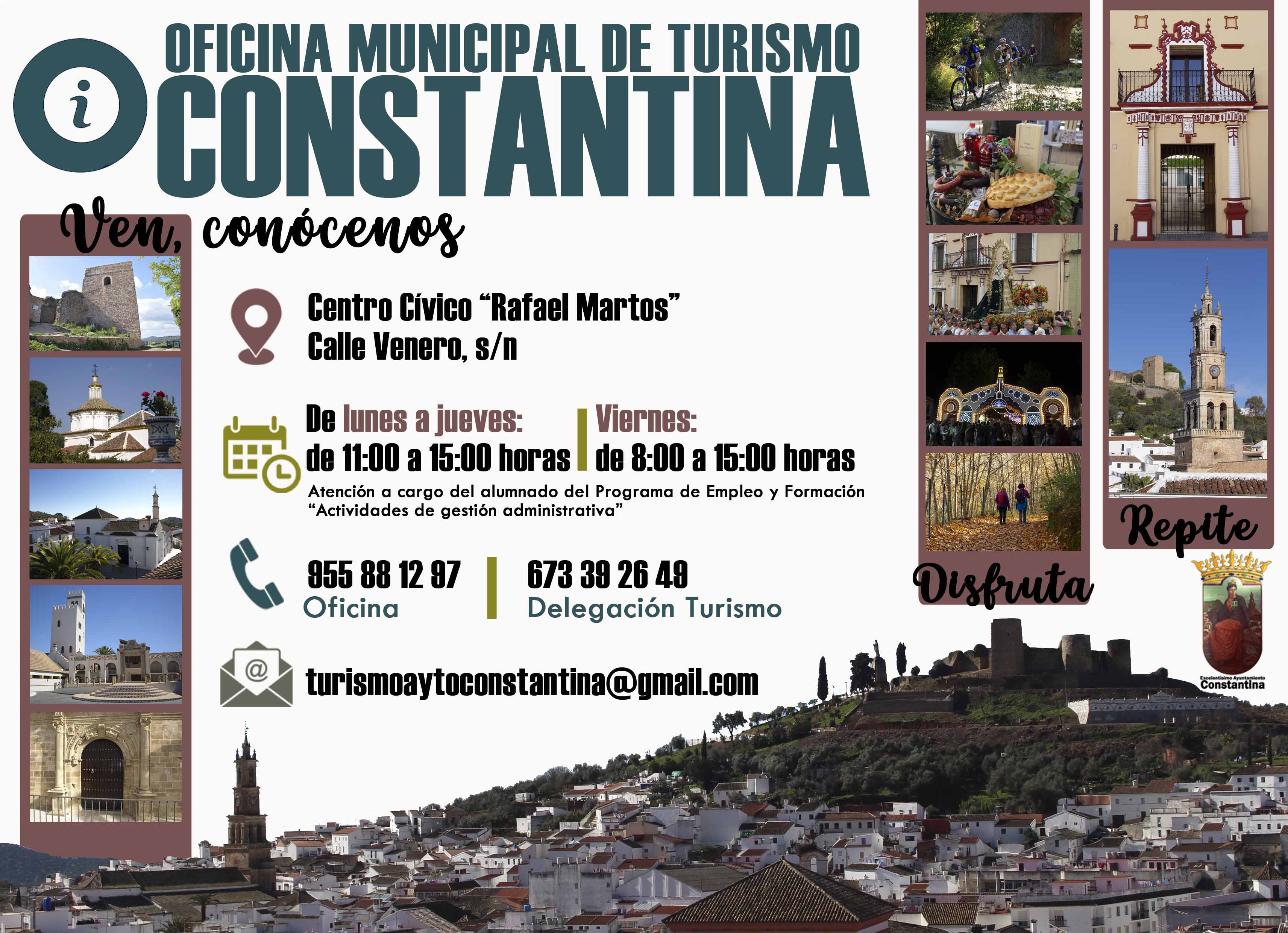 Horarios Oficina Turismo Constantina enero 2025_fondo blanco