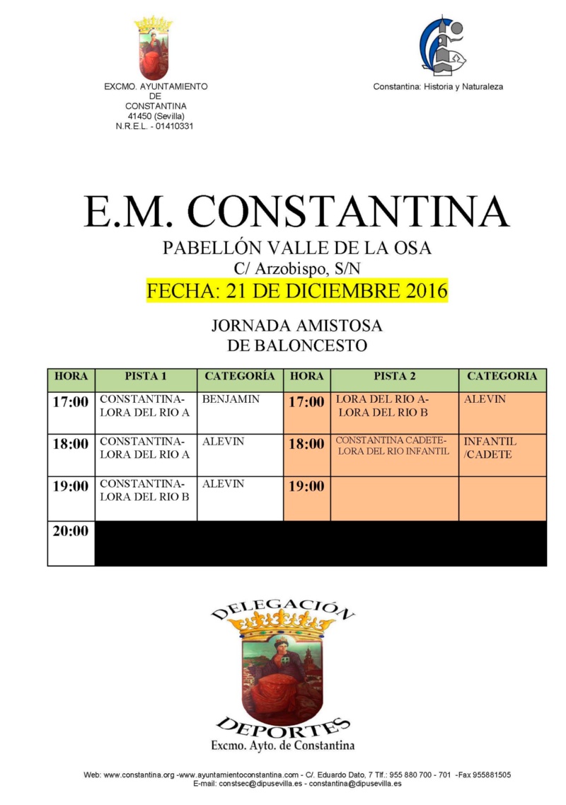 JORNADA AMISTOSA BALONCESTO CONSTANTINA LORA DEL RIO