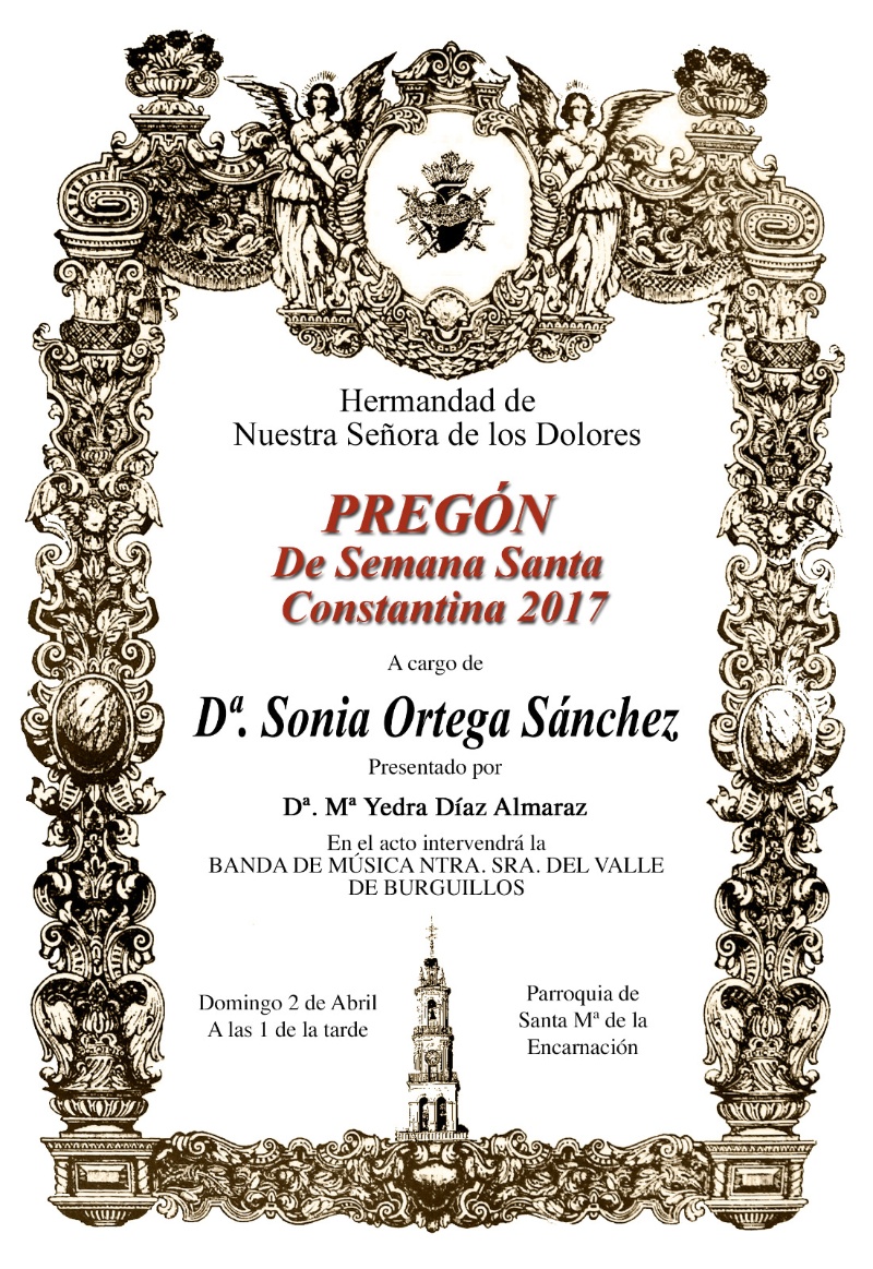 Pregón Semana Santa Constantina 2017