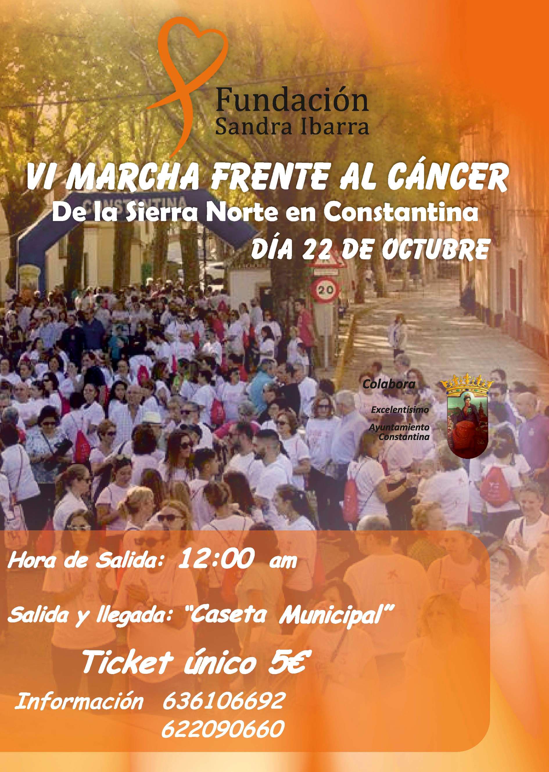 VI Marcha Frente al Cáncer Fundación Sandra Ibarra Constantina 2023