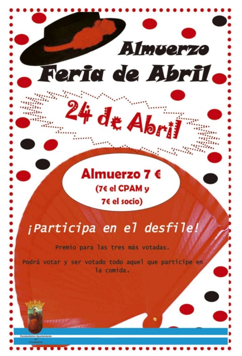 almuerzo feria abril centro mayores Constantina