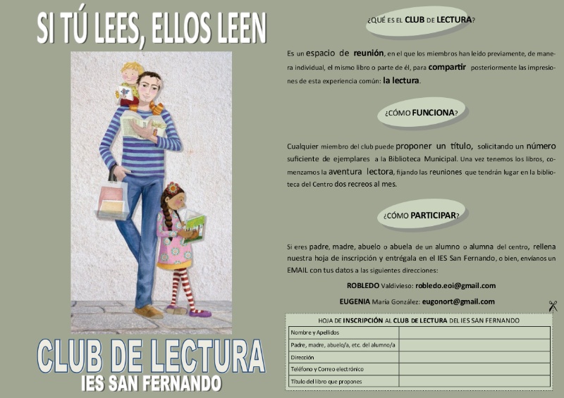 cartel club de lectura