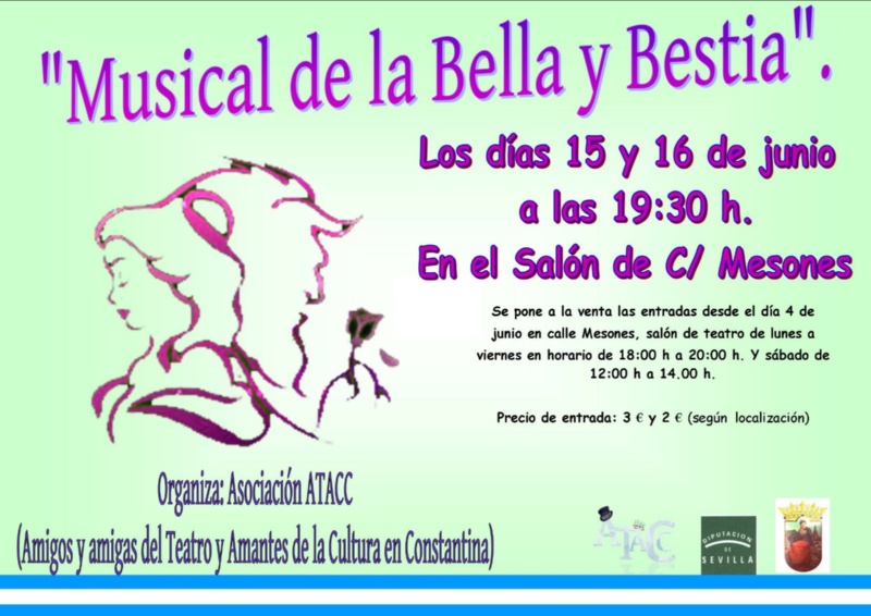 Musical Bella y Bestia ATACC Constantina junio 2018