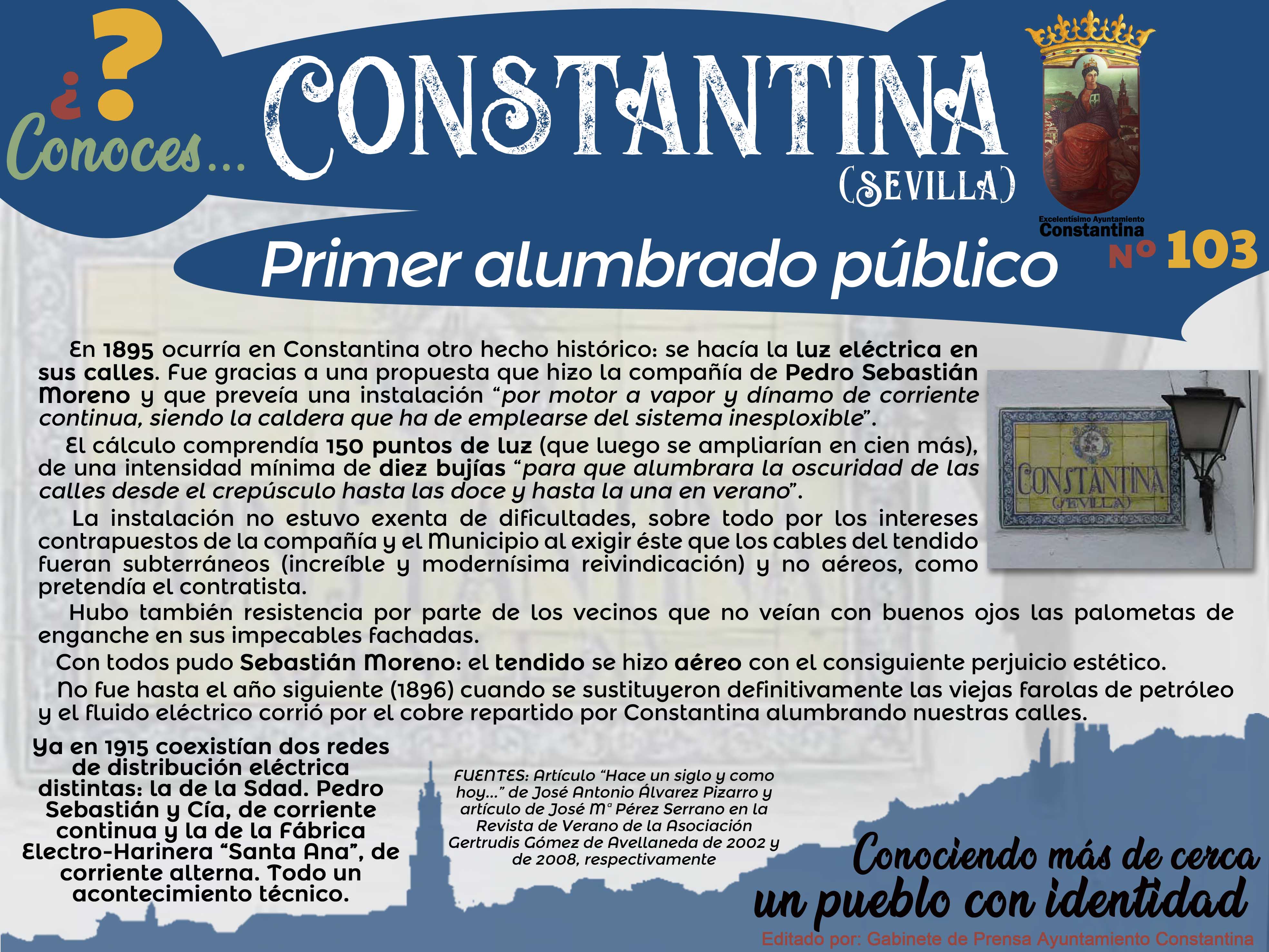 103 Primer alumbrado público Constantina