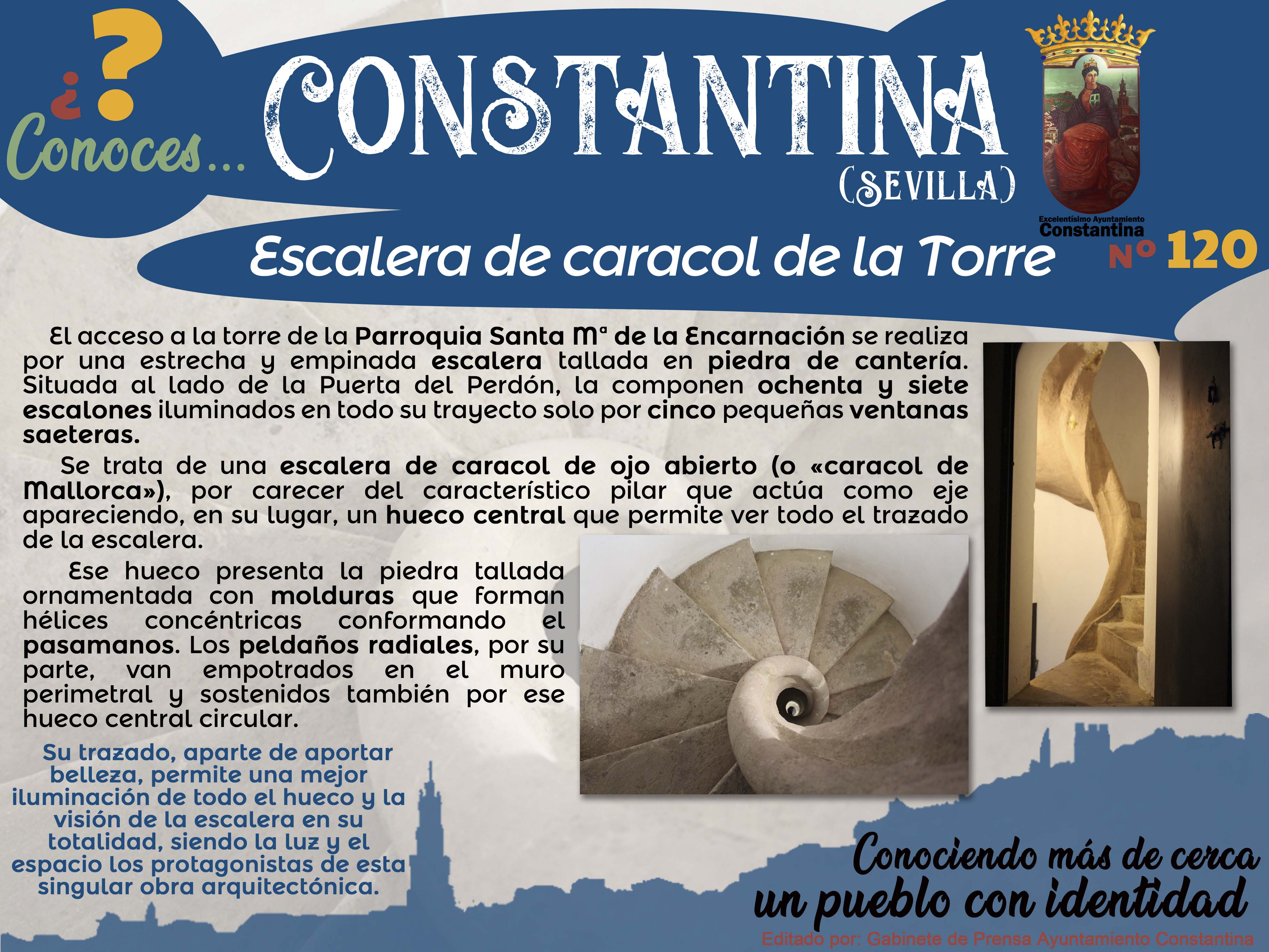 120 Escalera caracol Torre Parroquia Santa Mª Encarnación Constantina