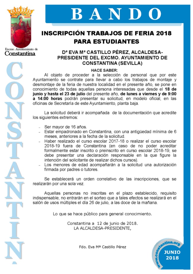 2018 BANDO FERIA ESTUDIANTES