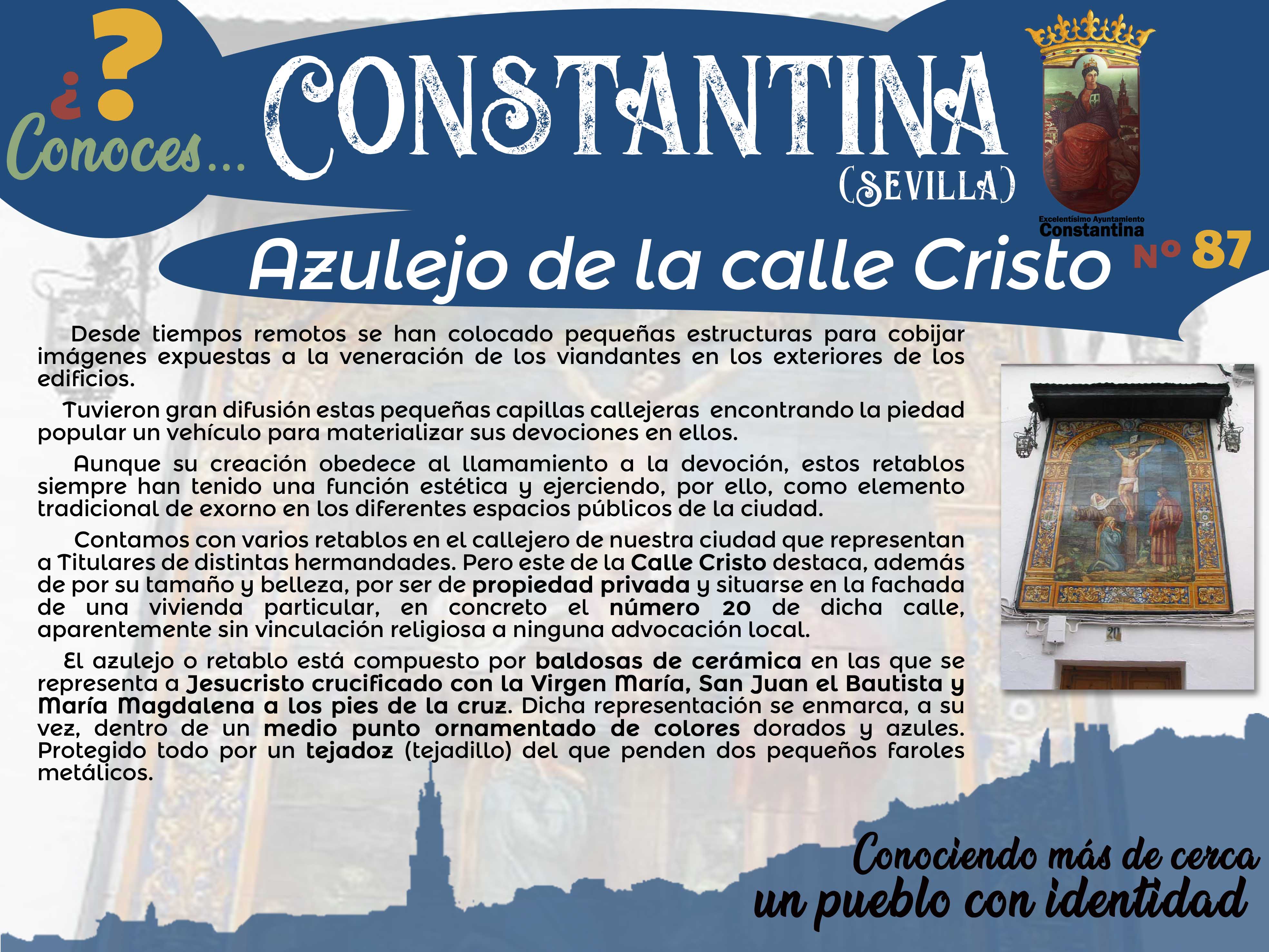 87 Azulejo de la calle Cristo Constantina