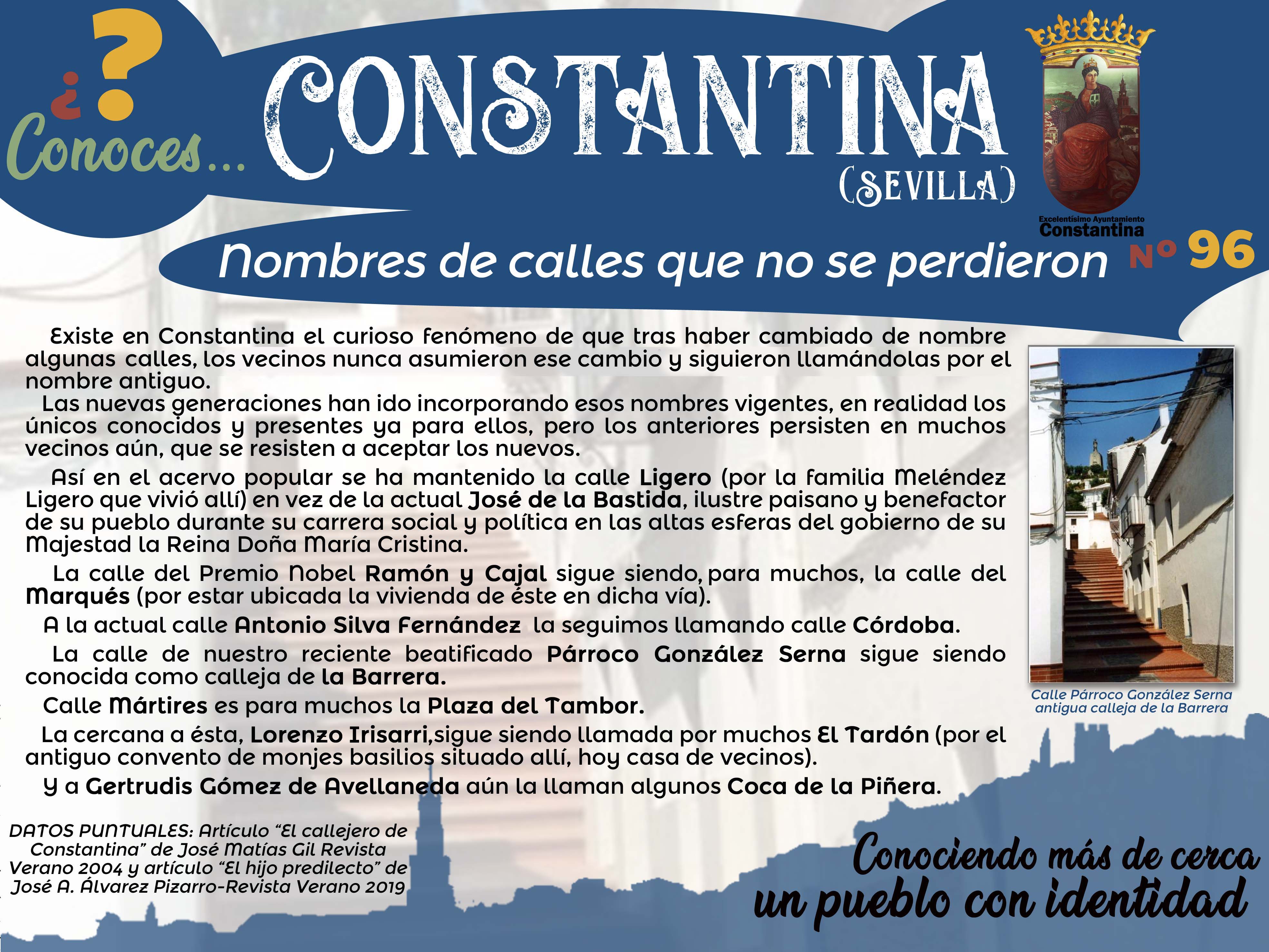 96 Nombres de calles que no se perdieron Constantina