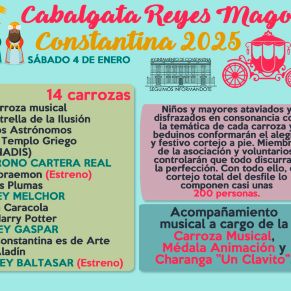 AVISOS Cabalgata REYES MAGOS CONSTANTINA 2025 cortejo