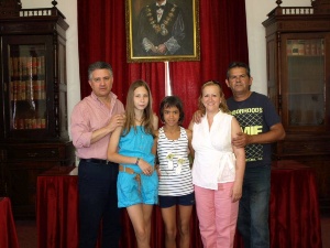 Acogida Bielorrusos 2013 recibimiento Alcalde_5