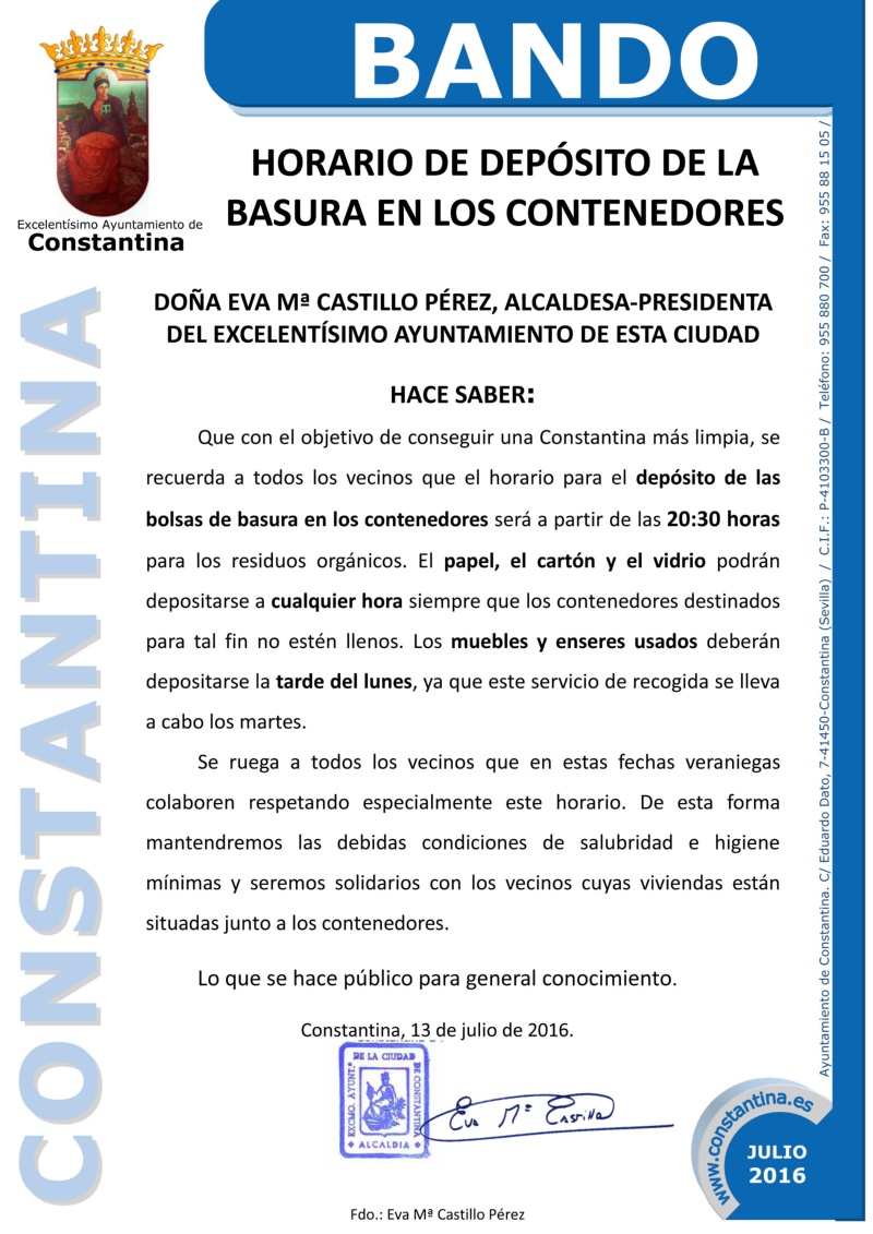 BANDO BASURAS Constantina 2016