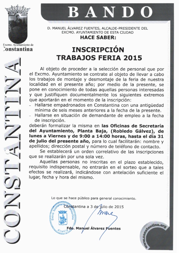Bando feria