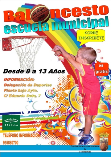 CARTEL ESCUELA BALONCESTO 2014-2015