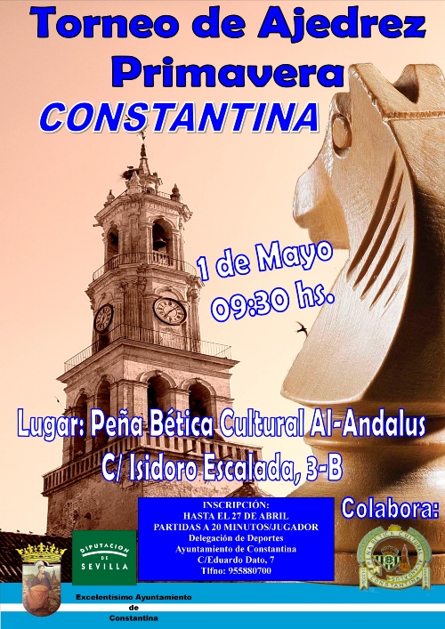 CARTEL torneo de primavera de ajedrez