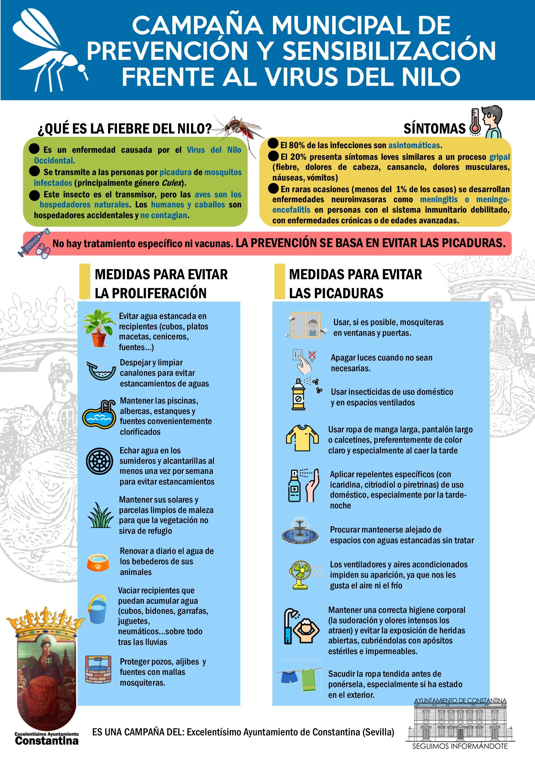 Campaña Municipal Virus del Nilo Occidental Ayuntamiento Constantina