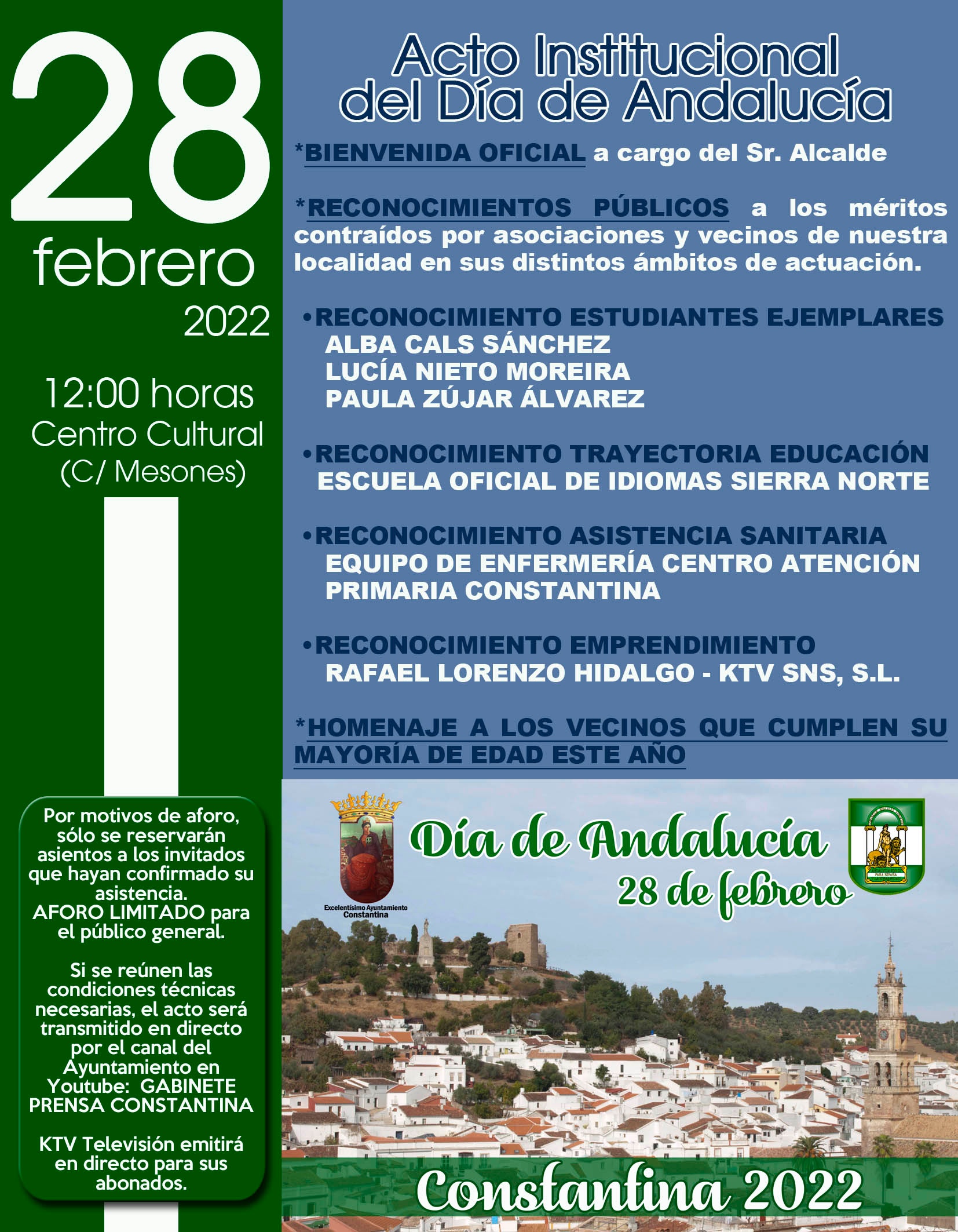 Cartel Actos 28F 2022