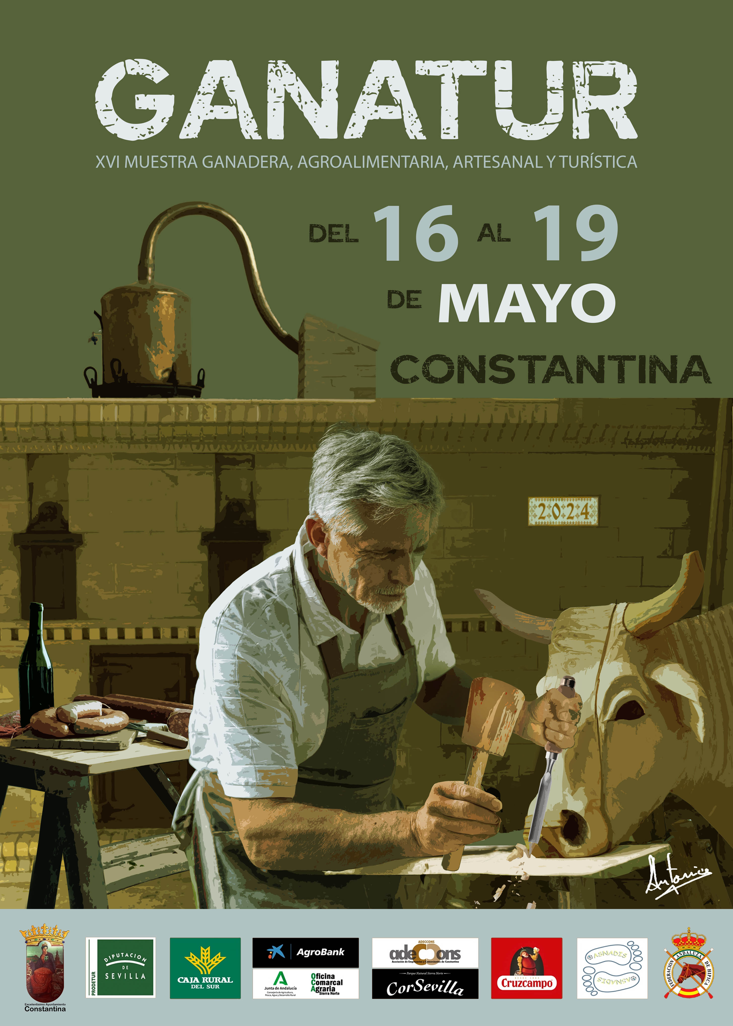 Cartel Feria Muestras Ganatur Constantina 2024