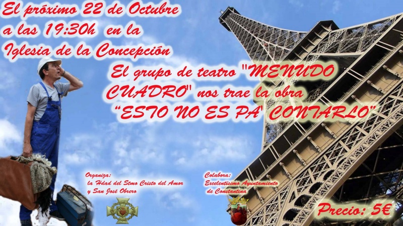 Cartel teatro cristo amor constantina