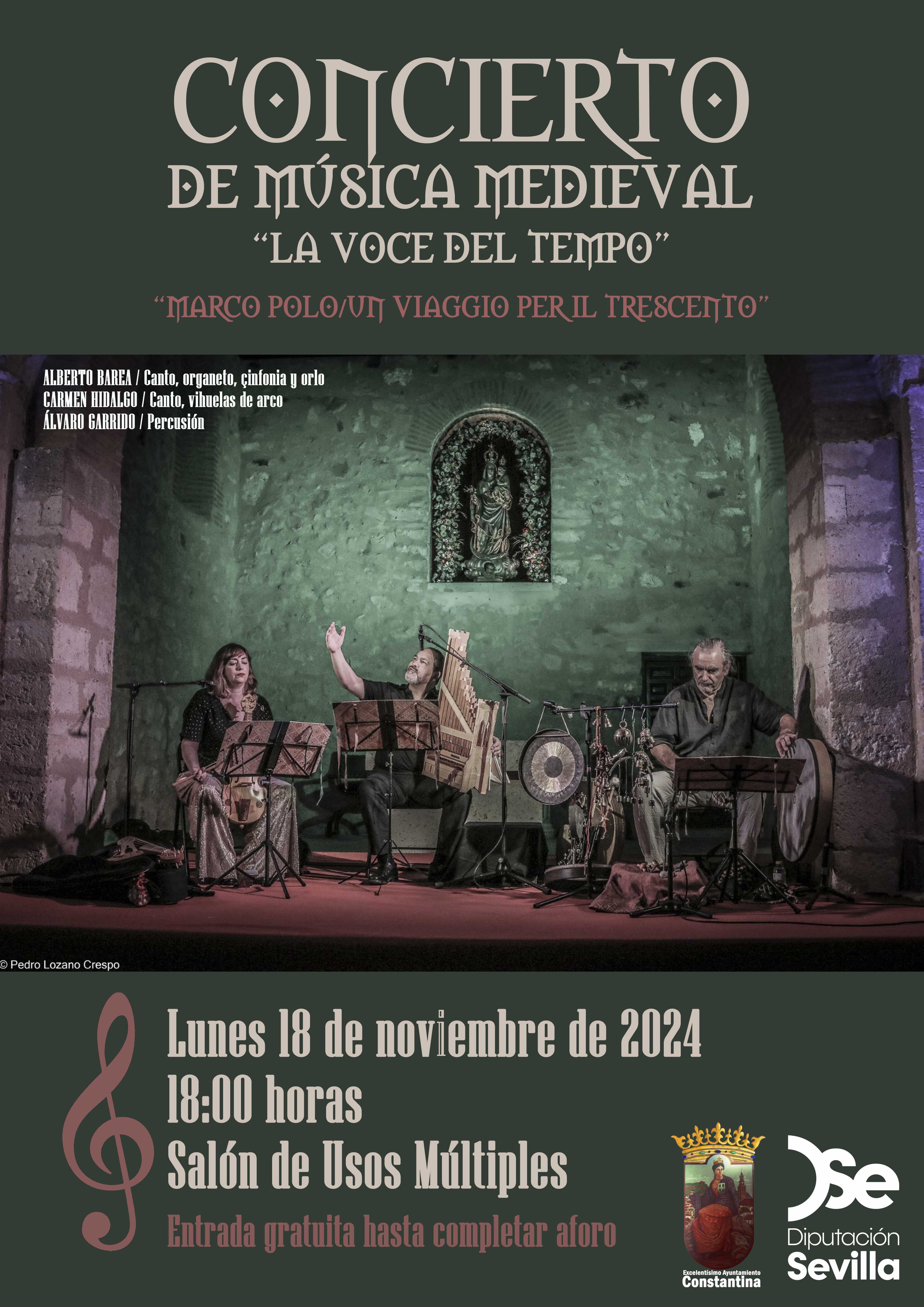 Concierto Medieval La Voce del Tempo Constantina 18 noviembre 2024