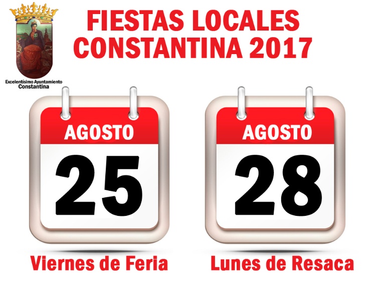 FIESTAS LOCALES CONSTANTINA 2017