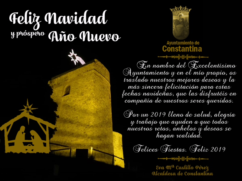 Felicitación Navidad Alcaldesa 2018