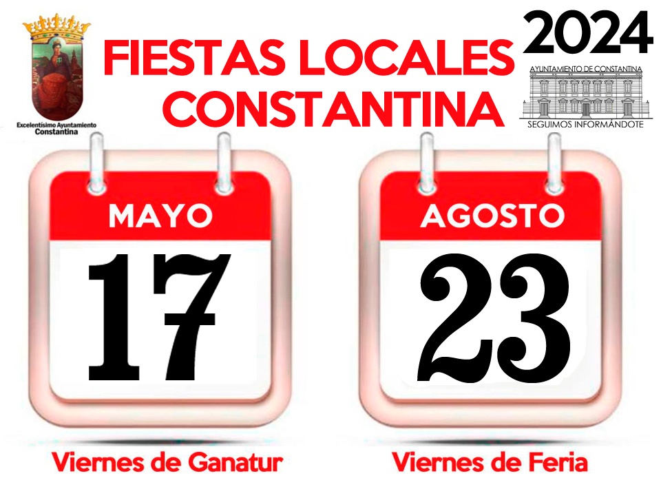 Fiestas Locales Constantina 2024 días festivos