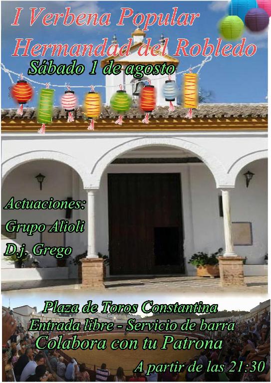 I Verbena Popular Hermandad del Robledo Constantina 2015