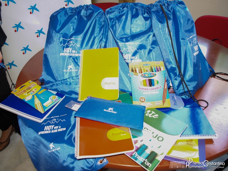 Material escolar La Caixa Ayuntamiento Constantina 2016-2