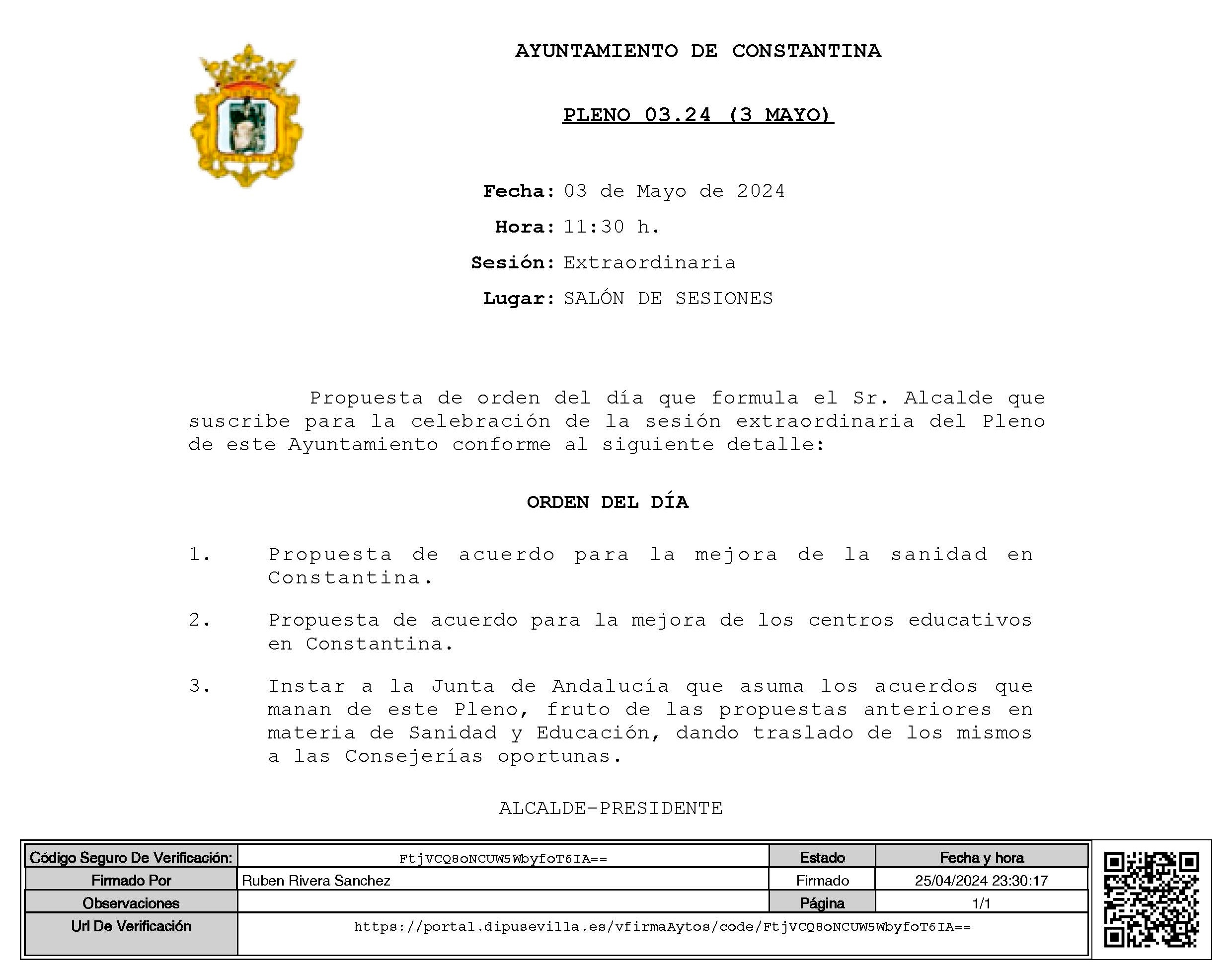 PLENO EXTRAORDINARIO CONSTANTINA 3MAYO2024