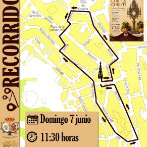 PROCESIÓN CORPUS CHRISTI CONSTANTINA 2026_RECORRIDO