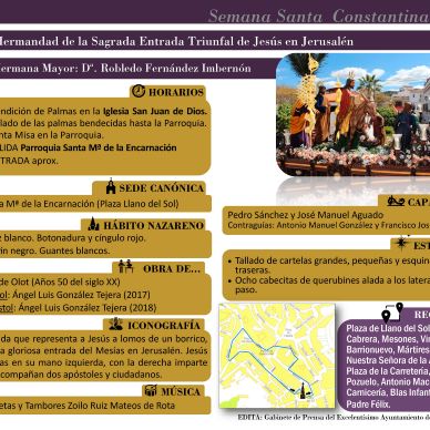 Programa Semana Santa Constantina 2024_Borriquita Domingo Ramos