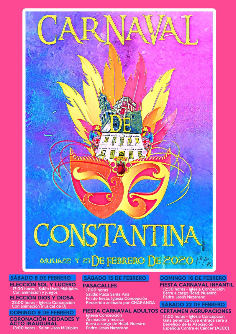 Programación Cartel Carnaval Constantina 2020