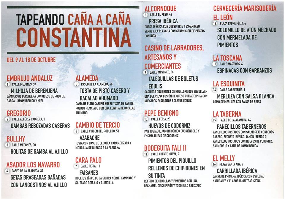 Tapeando caña a caña Constantina