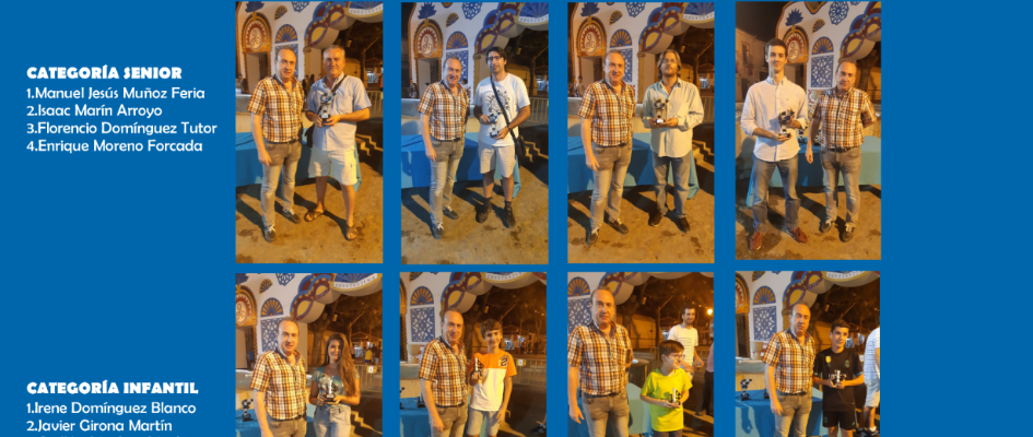 VENCEDORES TORNEO PARTIDAS RÁPIDAS AJEDREZ CONSTANTINA 2018