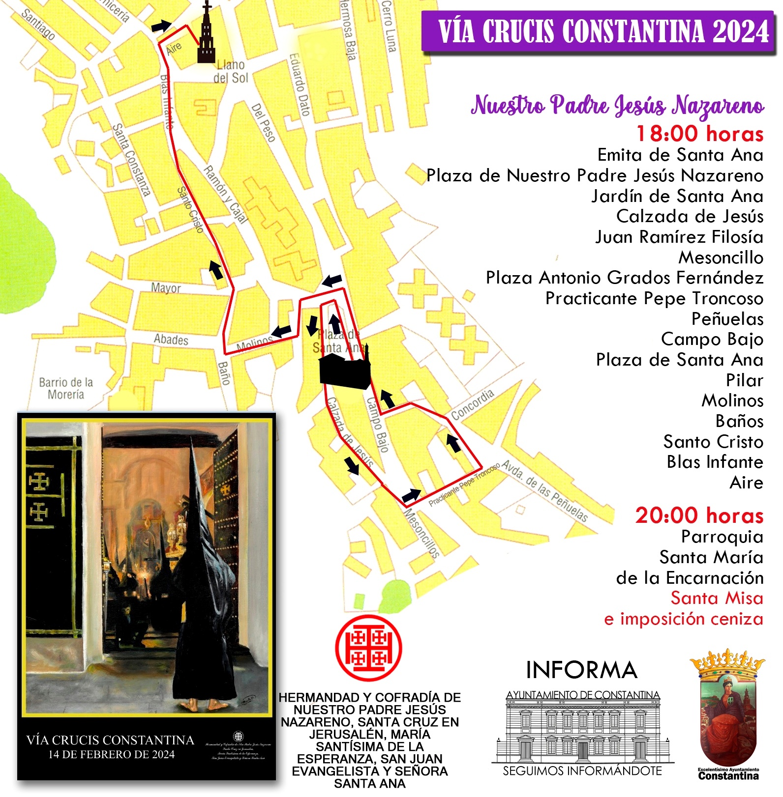 Vía Crucis Constantina 2024