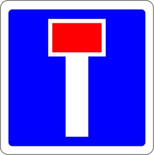 calle cortada al tráfico