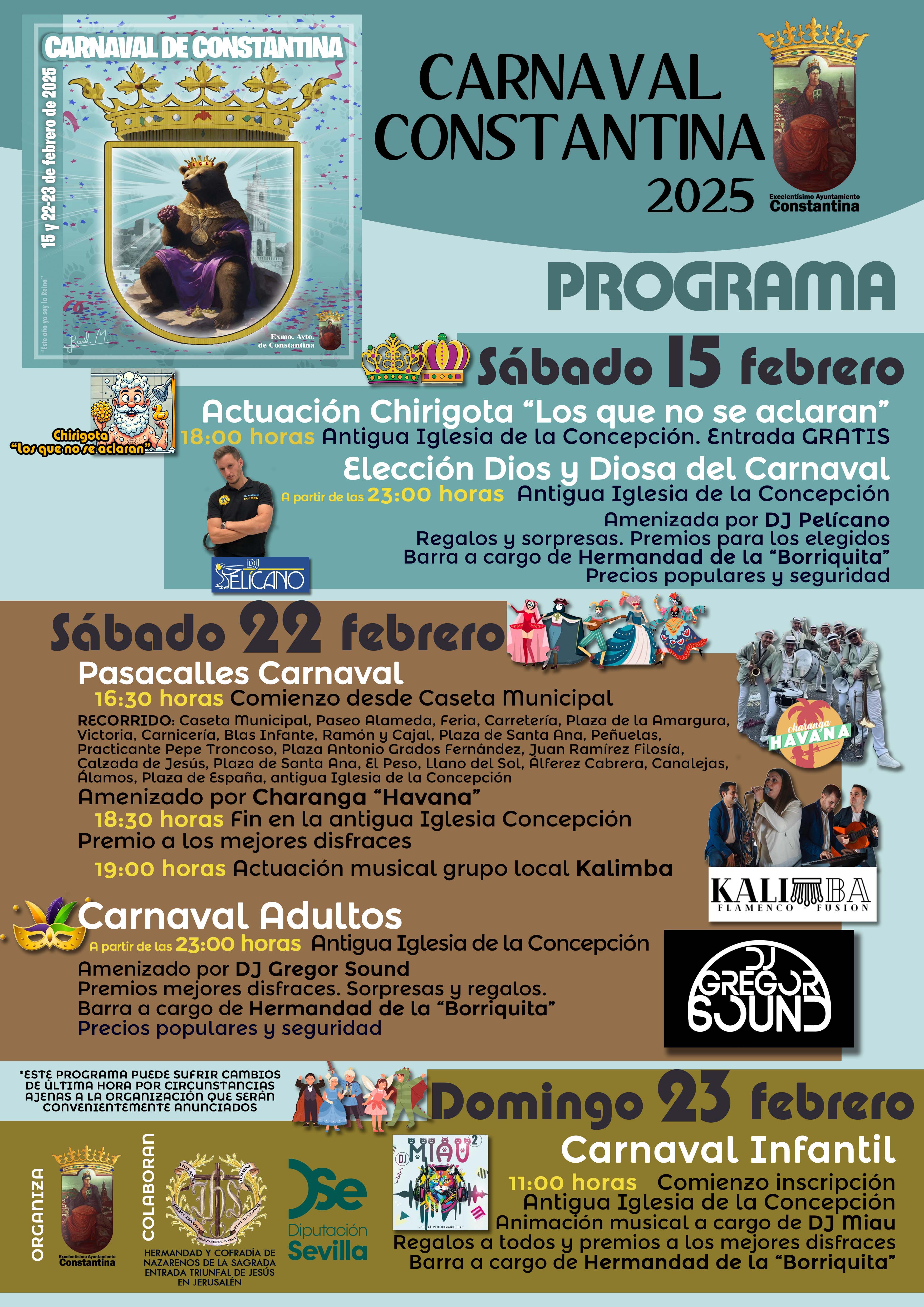 programa carnaval constantina 2025