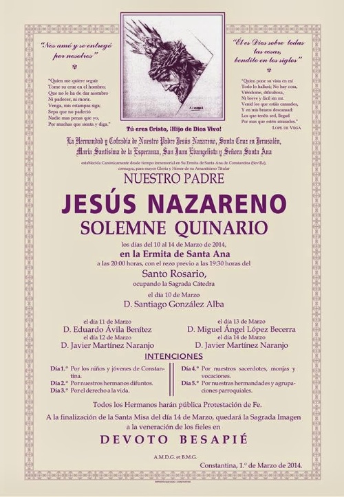 quinario padre jesus