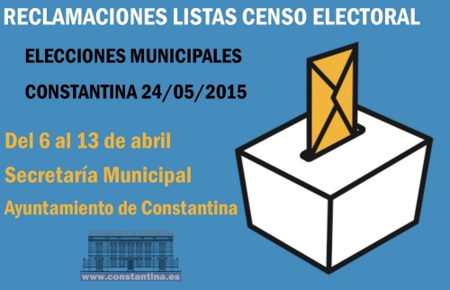 reclamaciones censo electoral